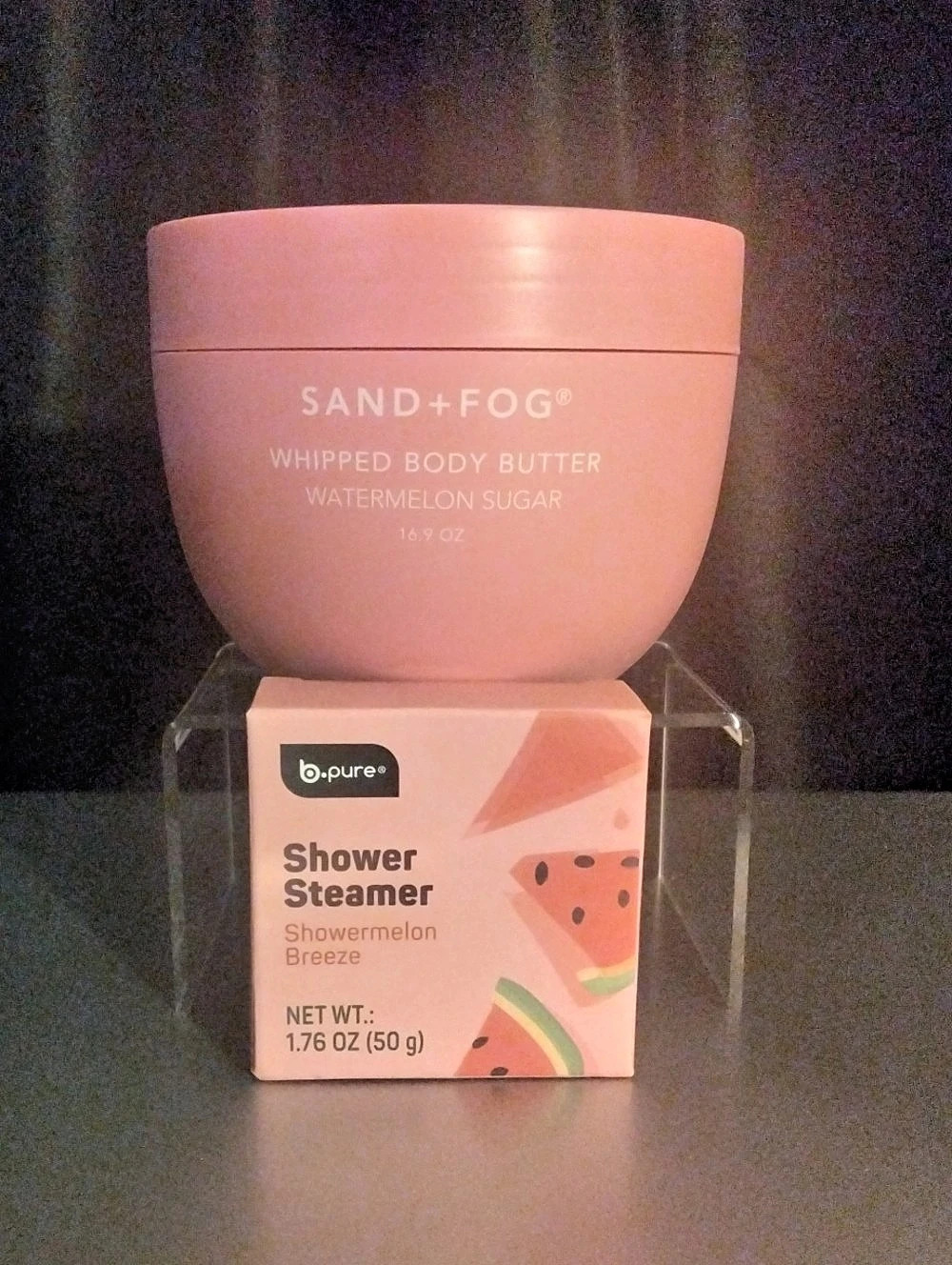 SAND+FOG Whipped Body Butter Watermelon Sugar & Shower Steamer